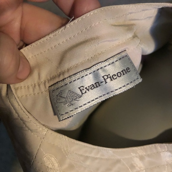 Evan Picone collarless dress shirt with lantern style sleeves 1980’s M-L - Picture 7 of 9